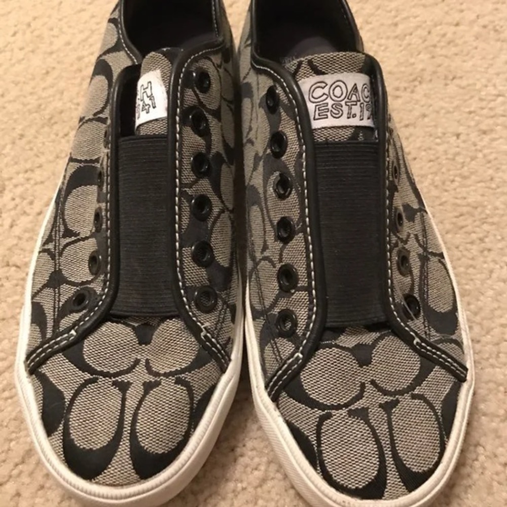 Black Coach Shoes. Size 9. Converse style